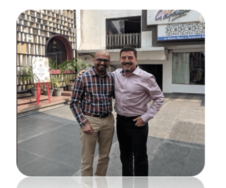 Vishal Mehta with Toni Saliba